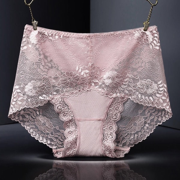 1/2/3/5 Summer Women Hollow Design Sexiga Underkläder Spets Mesh Purple XL 1 Pc