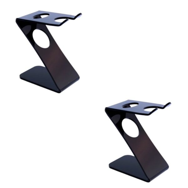1/2 Plast Z-Shape Stand Barber Salon Borste Rakverktyg 2Set