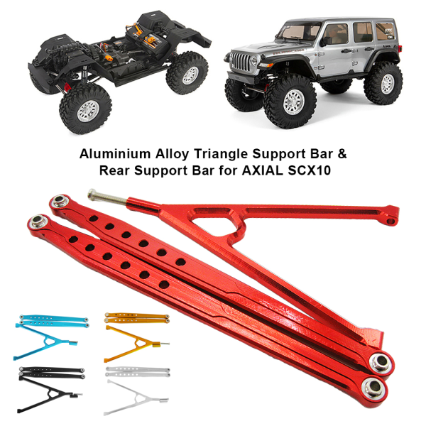 1/2/3/5 Aluminiumlegering Trigon Support Bar Bakre Support Bar För yellow 1Set
