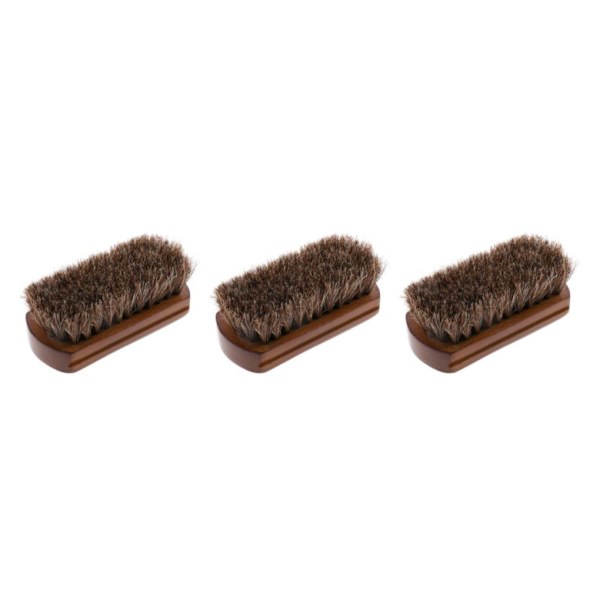 1/2/3 För Phenovo Horse Hair Shoe Shine Polish Buffing Shoes 3Set