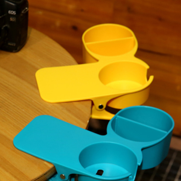 1/2 multifunktionell hemmakontorsbord Skrivbordsmugghållare Yellow 1Set