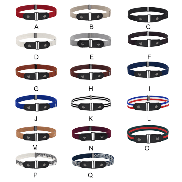 1/2/3/5 Bälte Inget Spänne Osynlig Moderiktig Långvarig Red 1 Pc