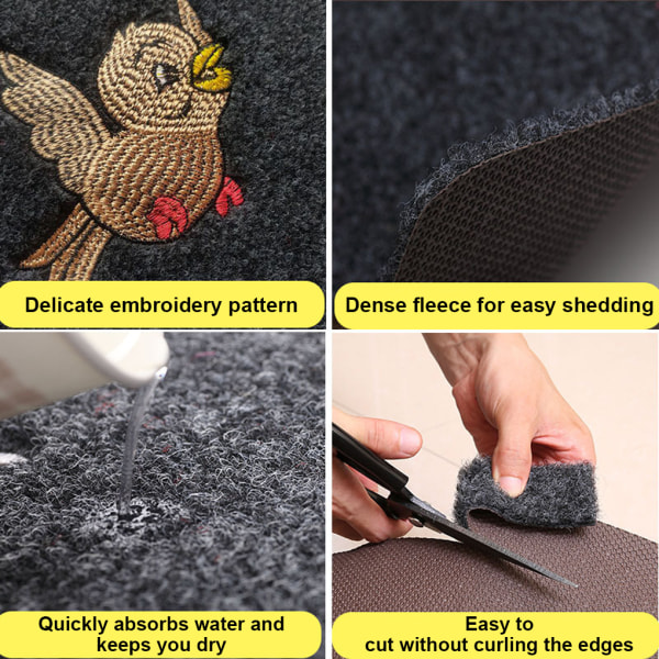 1/2/3 Superstark vattenabsorptionsprestanda Non-Slide Door bird coffee base 1Set