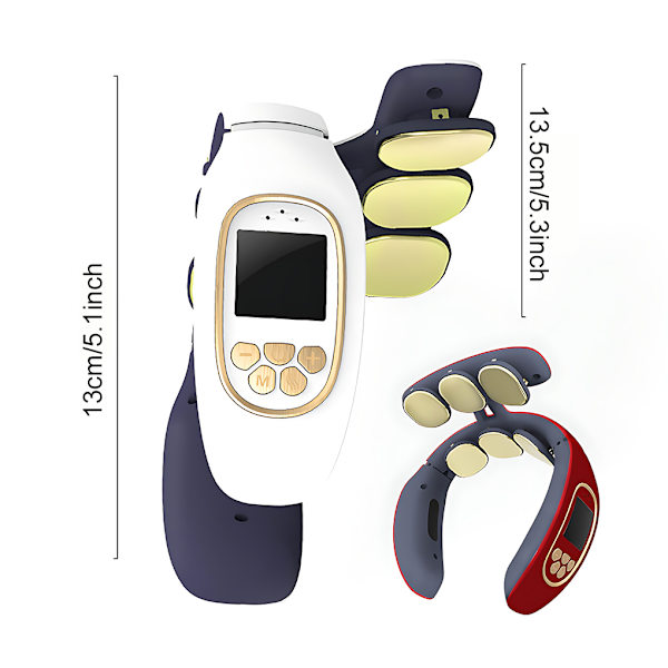 ABS Wide Application Smart Neck Massager för ultimat avkoppling White