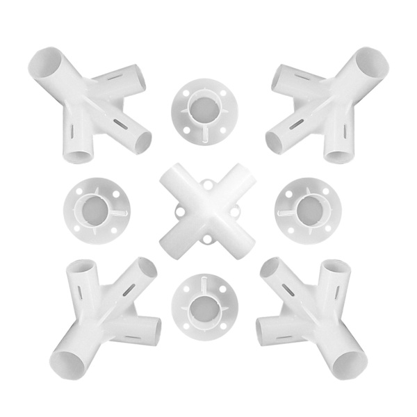 1/2/3 Reservdelar Fötter Hörn sätt Anslutning Intubation för 9 pcs 1 Pc