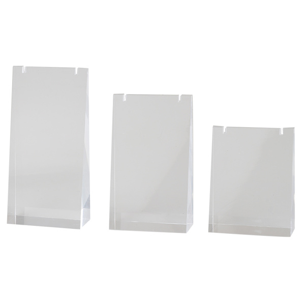 3st/ Set Akryl Halsband Display Stand Hänge Hållare Clear