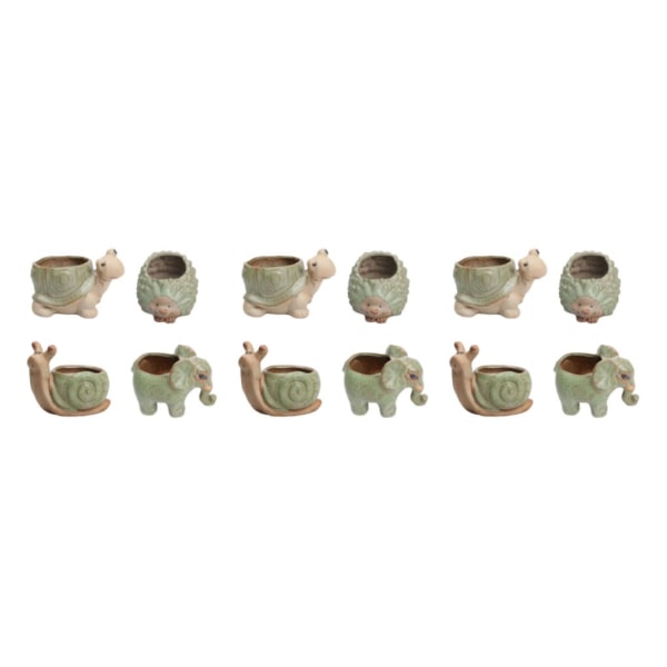 1/2/3 4pack/lot Suckulentkruka Andas och lysande blomkruka 3PCS