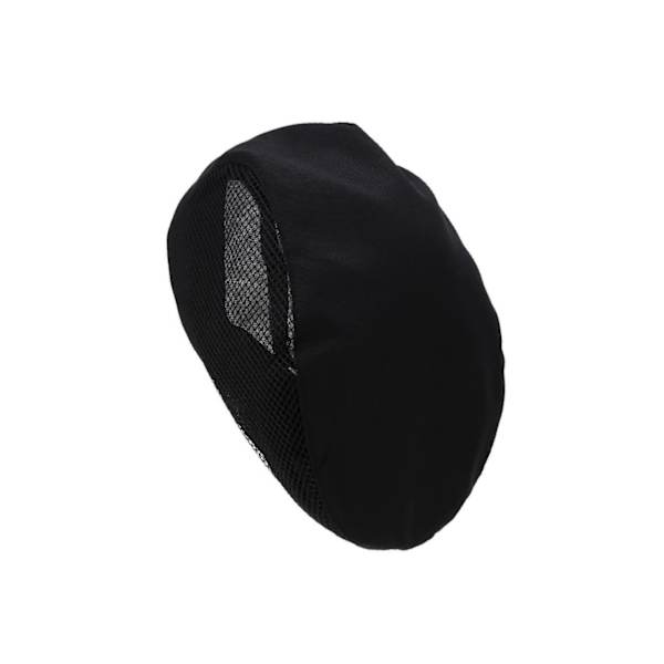 1/2 Kock Hatt Spis Cap Servitör Baker Head Wrap Restaurang Arbete Black 56-60cm 1Set