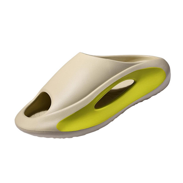 Unisex tofflor Bekväma sandaler med öppen tå Dusch Badrum EVA Khaki Size 36-37