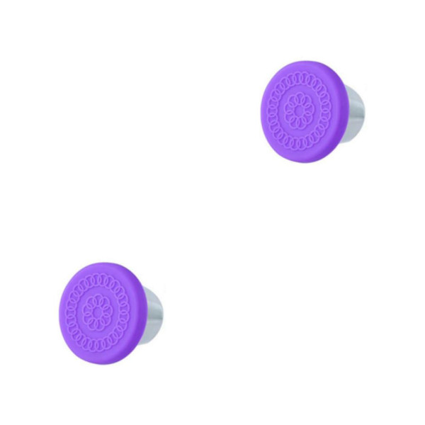 1/2/3/5 Wide Steel Cup Dressing Container Seal Salladsdressing purple lid 2PCS
