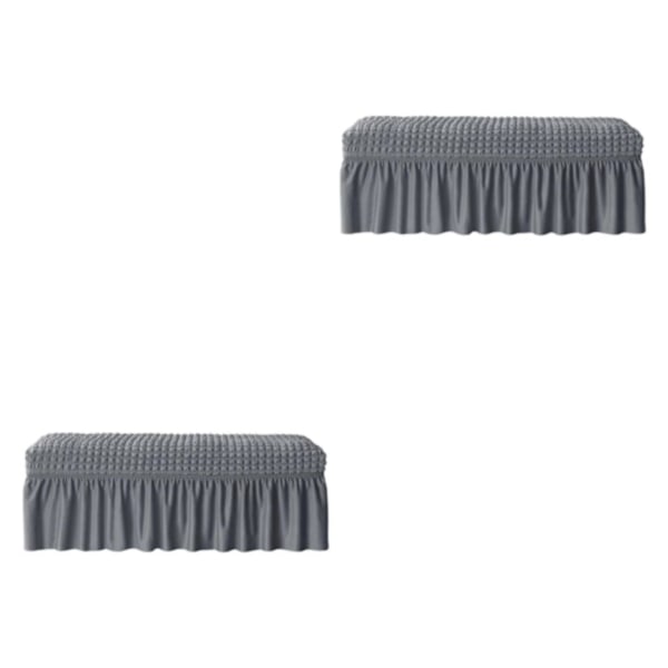 1/2/3/5 lång cover Vattentät bänksitsmöbel Grey 2PCS
