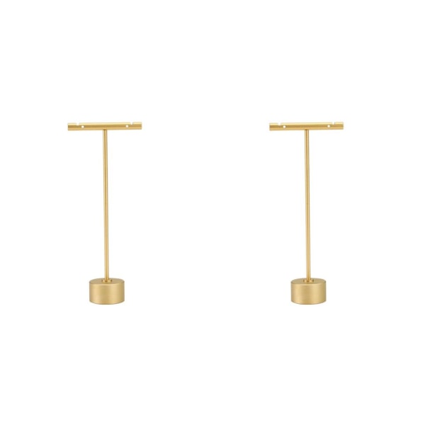 1/2/3/5 Snyggt guldsmycke displayställ för armband och Round Base L earring holder 2PCS