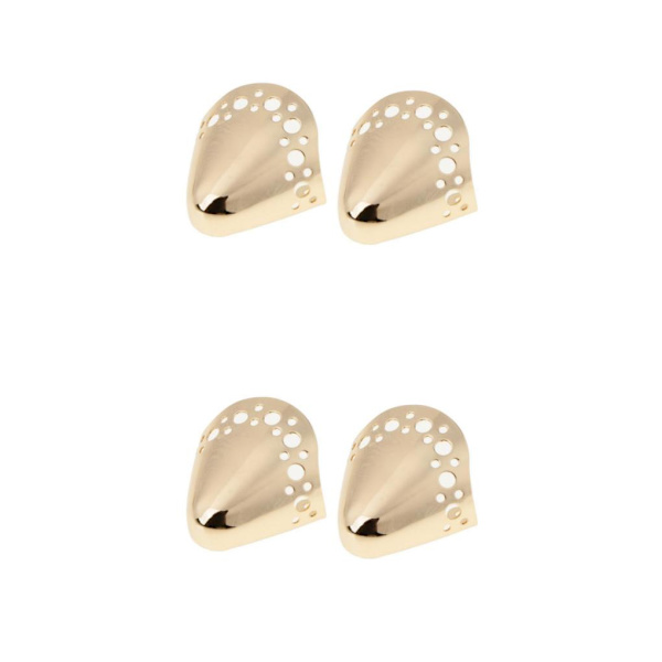 1/2/3/5 Mode Metal Skor Tillbehör DIY Metal Spets Sko Gold No 11 2Set
