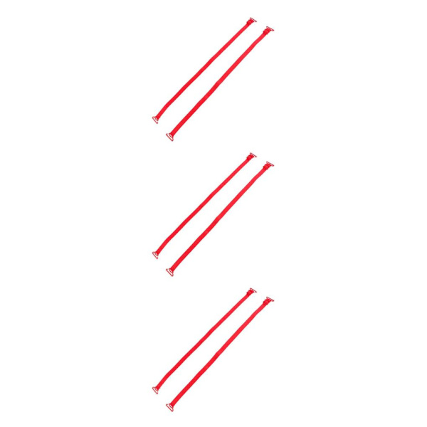 2/3/5 Dam Non-För slip BH-remmar Justerbar ersättning Red 3Set