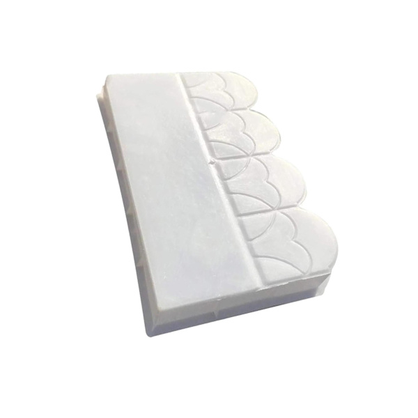 Betong Form Gips Trädgård staket Dekor DIY Blomsterbädd trottoar 5cm thickness 40x25cm