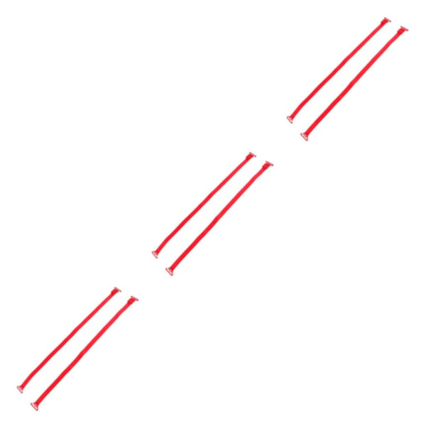 2/3/5 Dam Non-För slip BH-remmar Justerbar ersättning Red 3Set