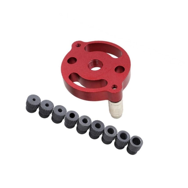 1/3/5 Vertikal självcentrerande dowel För Jig Kit med borr Red 1 Pc