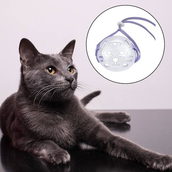 1/2 set Mesh andningsbart kattmunkorg Bekväm säkerhet purple M 1 Pc