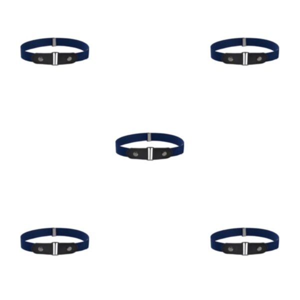 1/2/3/5 Bälte Inget Spänne Osynlig Moderiktig Långvarig Dark Blue 5PCS