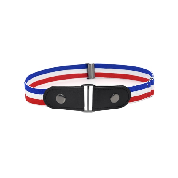 1/2/3/5 Bälte Inget Spänne Osynlig Moderiktig Långvarig Blue-white-red 5PCS