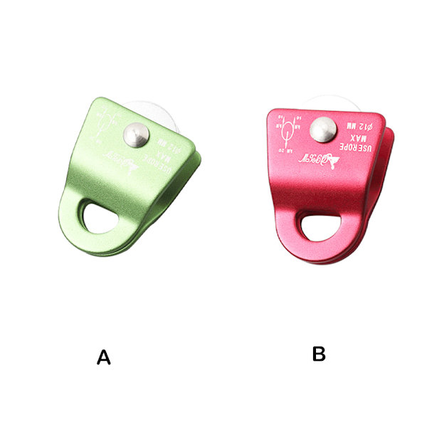 1/2/3 Utomhus klätterremskiva Sidosving 20KN Lättvikt Red 1 Pc