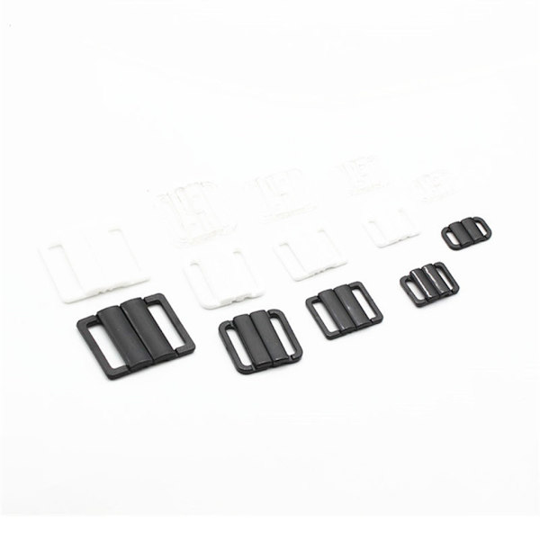 1/2/3/5 Plast BH Strap Juster Spänne Vackert utförande Transparent 20mm 1Set