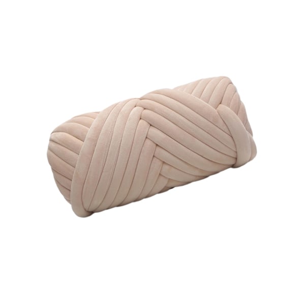 1/2/3 500G Velvet Bulky Chunky Yarn För Arm Stickkudde Beige 500g 1 Pc