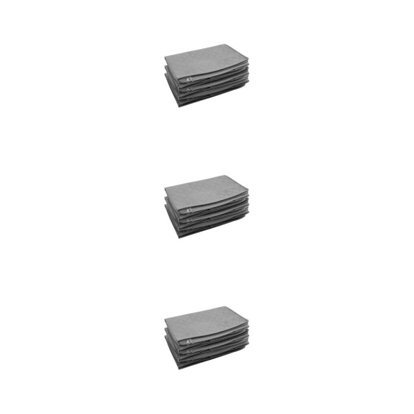 1/2/3 3-delad hopfällbar garderob Sängkläder och förvaringsplast Gray 3Set
