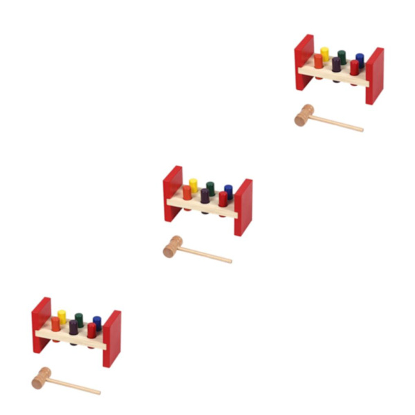 1/2/3 pedagogisk trä hammarbänk leksak utveckla flera 3Set