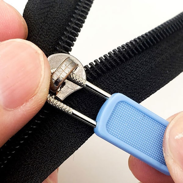 20-pack Lättinstallerade dragkedjor i gummi och metall Grey