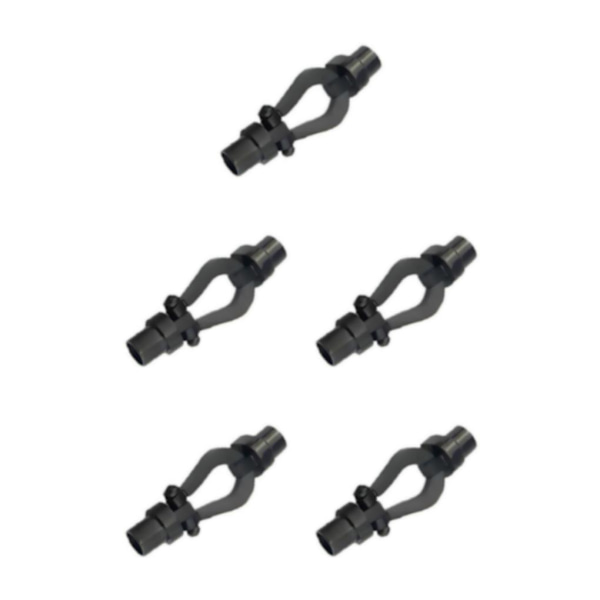 1/3/5 armbandsanslutningsspänne för utbyte av DIY-bearbetning Black Inner hole 0.52cm 5Set