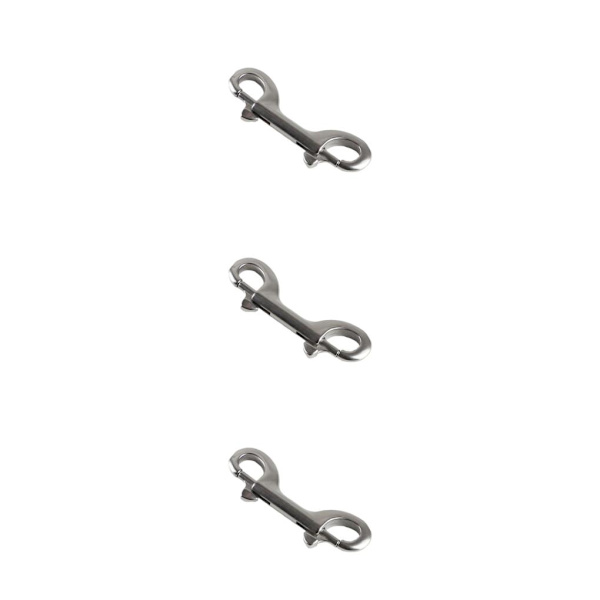 1/3/5 Silver Extended Traction Zinklegering Dubbelhuvud Krok För 3PCS