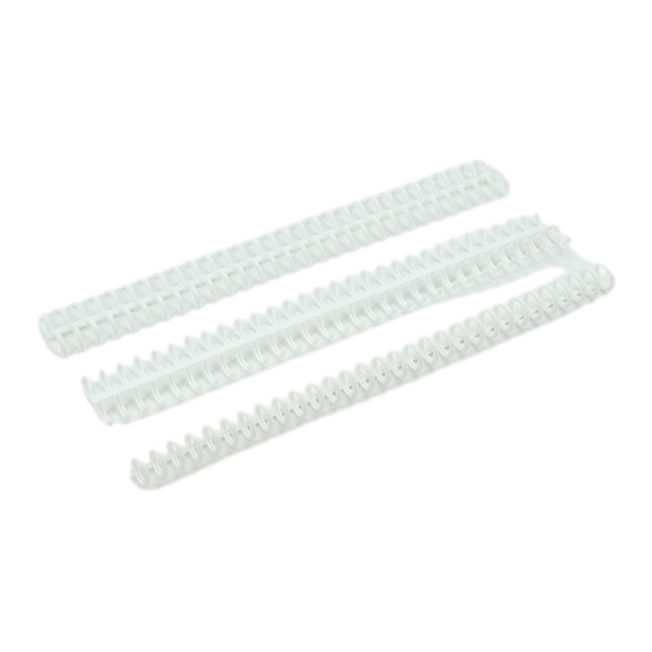 10 stycken plast 30-håls bindringar flexibla och lätta att lossa White+10pcs