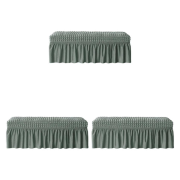 1/2/3/5 lång cover Vattentät bänksitsmöbel Green 3PCS