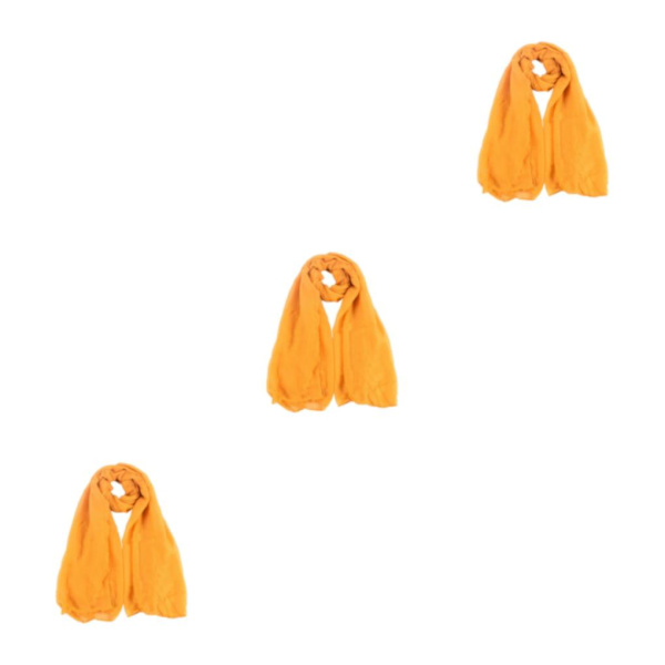 1/2/3/5 Mjuka andningsbara halsdukar för kvinnor Lyxiga och turmeric 3Set