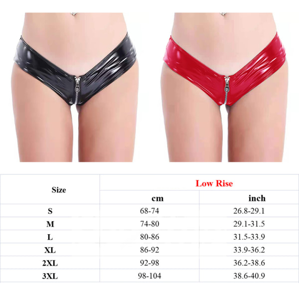 1/2/3/5 Underkläder Butt Briefs Front Open Sexig Nattklubb Tvättbar Red/2XL 1 Pc