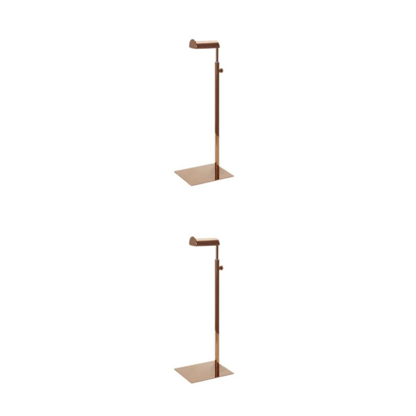 1/2/3 justerbar metallhandväskhållare för handväska Mirror Rose Gold 2PCS
