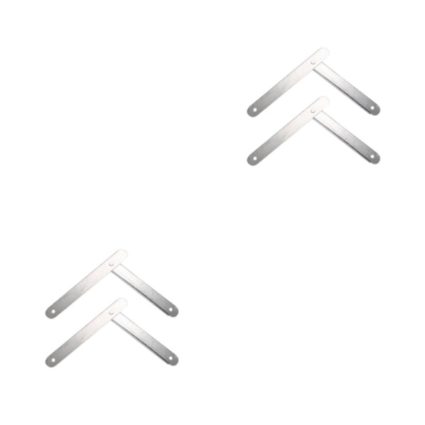 1/2/5 2x hopfällbar stegstege Gångjärnsfäste Stepstegar Tie White 34cm 2 pcs 2PCS