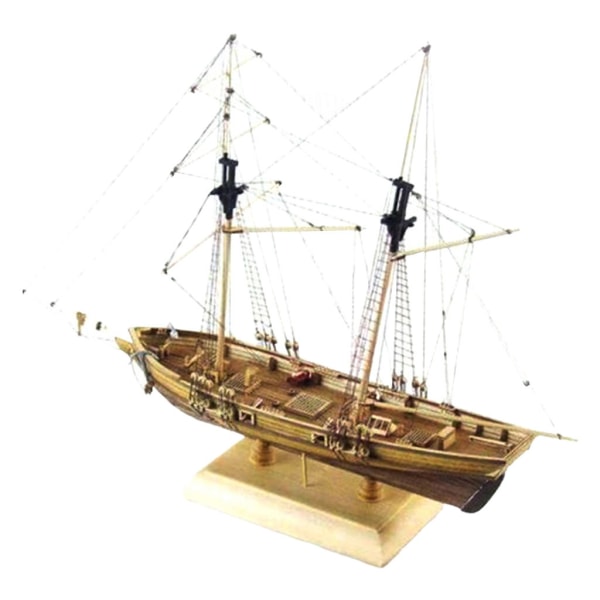 1/2/3 DIY Ship Monteringsmodell Klassisk träsegelbåt trä Type 2 1 Pc