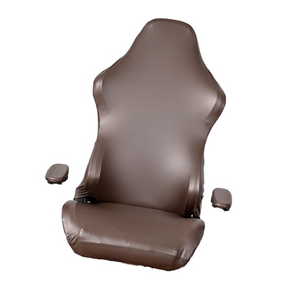 1/2/3 Gaming Chair Slipcovers Sträckbara för kontorsstol Coffee 1 Pc