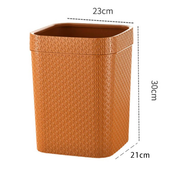 Sophink fyrkantig rottingstil för toalett i vardagsrummet Orange Large