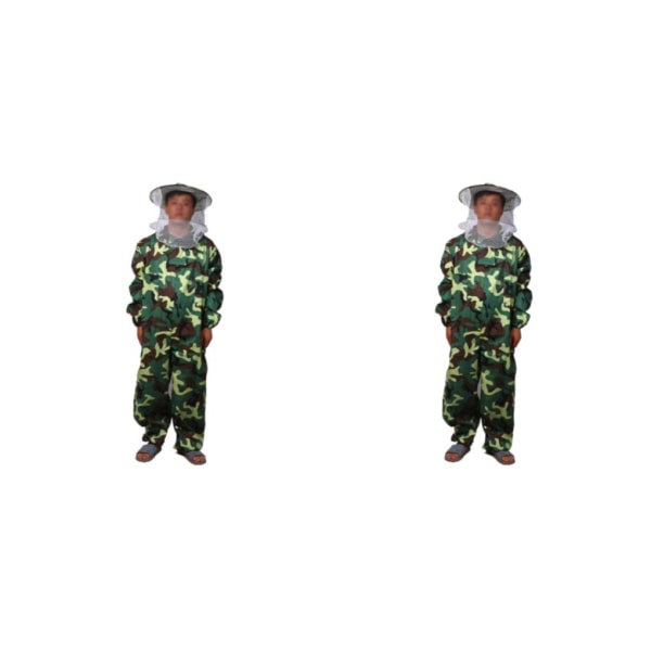 1/2 biodlingsdräkt Lätt och slitstark med universal passform green camo XL 2PCS