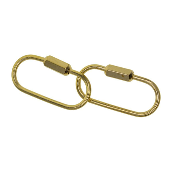1/2/3 2/6 stycke mässing skruvlås Nyckelring Ring Creative Craft Bronze 2 Pcs 1Set