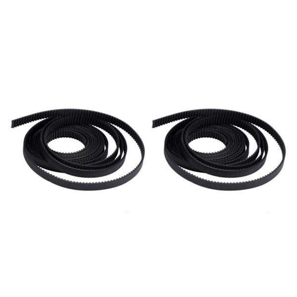 1/2 gummiersättande kuggrem för 3D-skrivare CNC-maskin 2Set