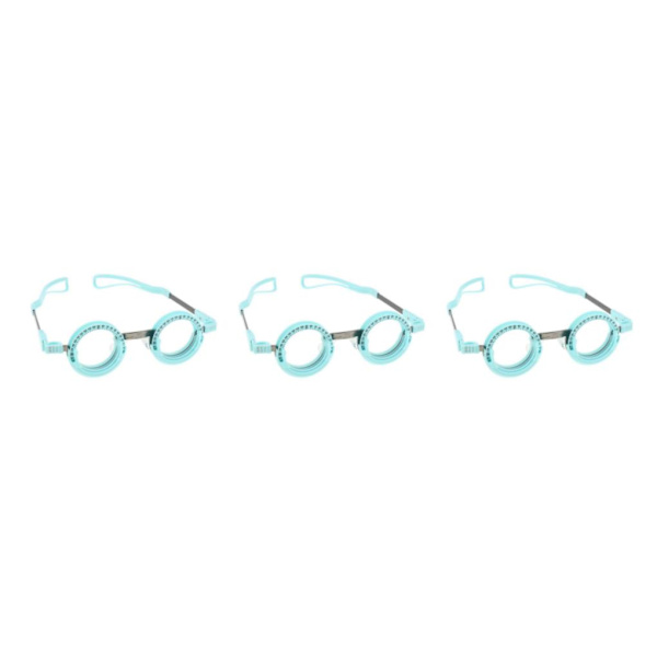 1/2/3/5 vuxen optisk provlinsram Glasögonoptometri Blue 70mm 3Set