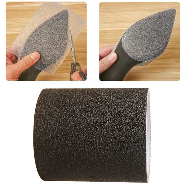 1/2/3 1 Roll Sole Stickers Gummi Self-Stick Anti- För Slip för Black 100x10cm 1Set