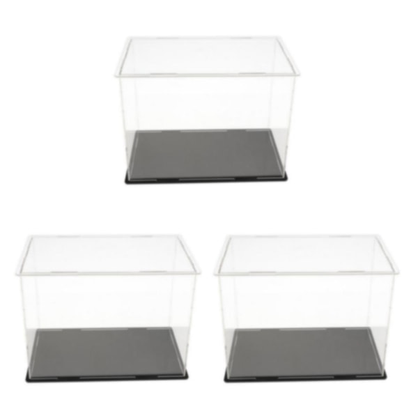 1/2/3 Akryl Display Box Case Modell Figur Display Dammtät Clear 20x12x15cm 3Set