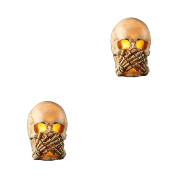 1/2/3/5 Utsökt för inredning - Halloween glödande not say(with light） 2PCS