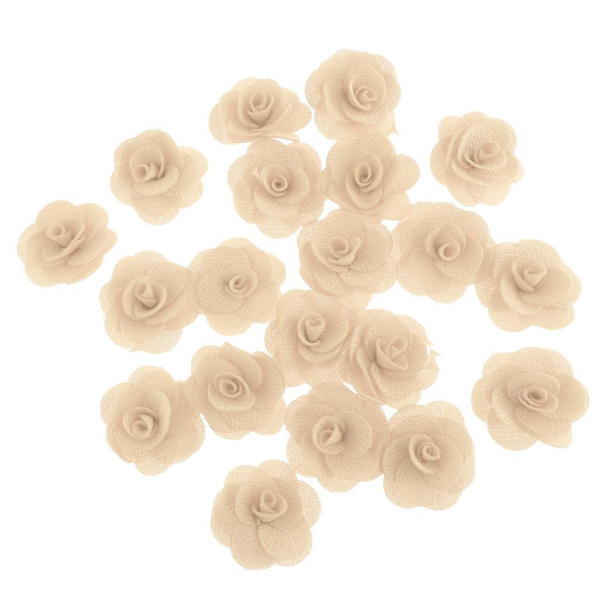 1/3/5 20 stycken Silk Rose Flower Head Bud DIY Craft Bröllop Beige 4cm 1Set