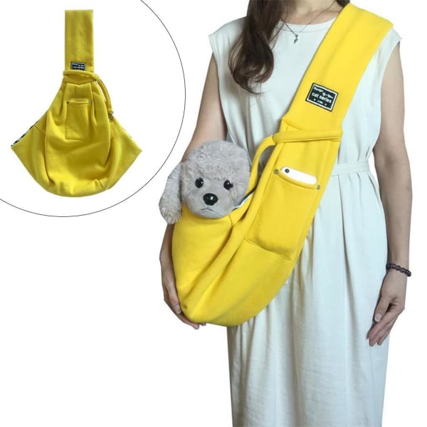 Pet Cat Hund Carry Pack Carrier Travel Bag Carrier Out Yellow